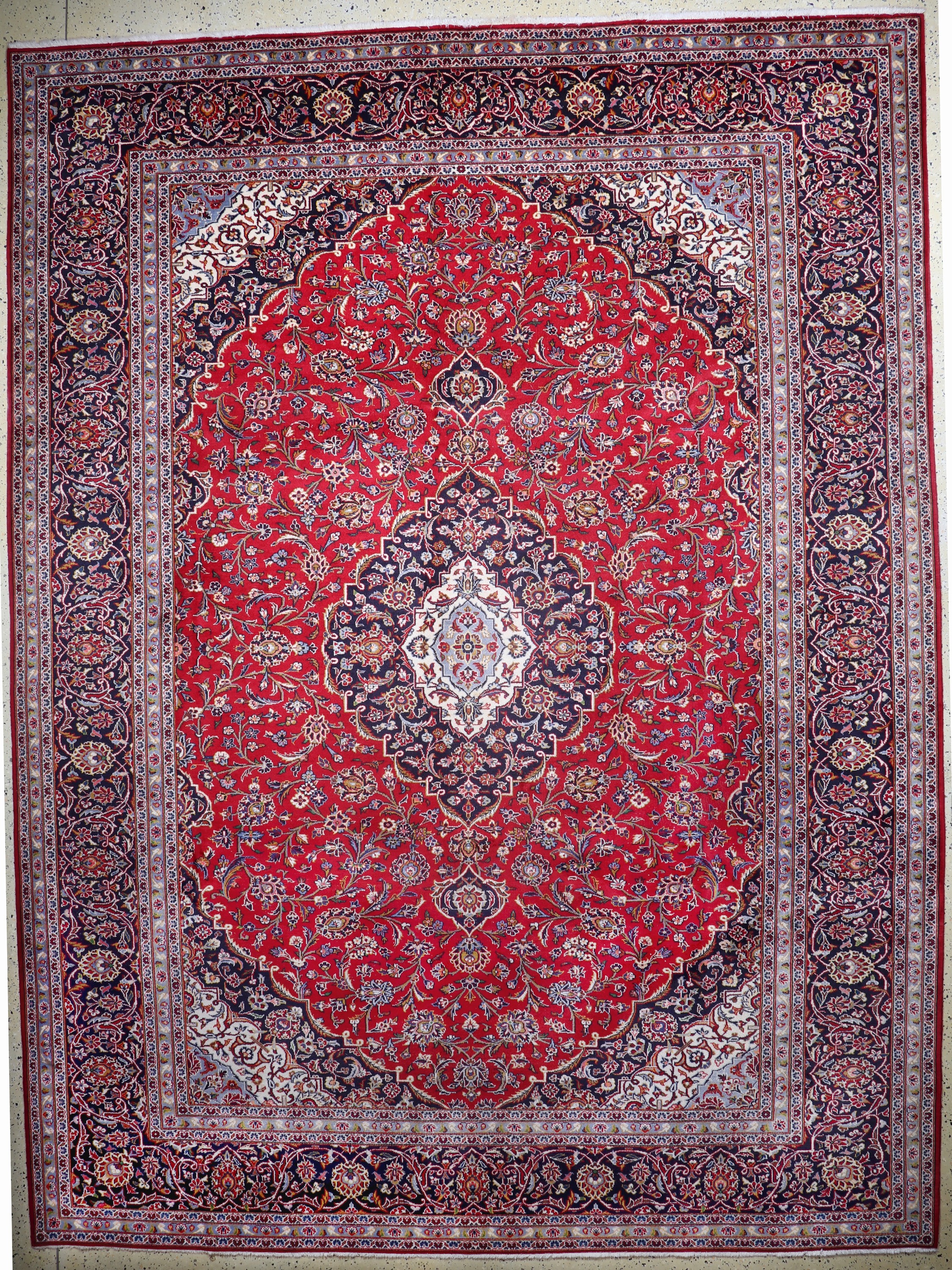 Keschan, Persien, Ende 20.Jhd, Wolle auf Baumwolle, ca. 396 x 298 cm, EHZ: 2