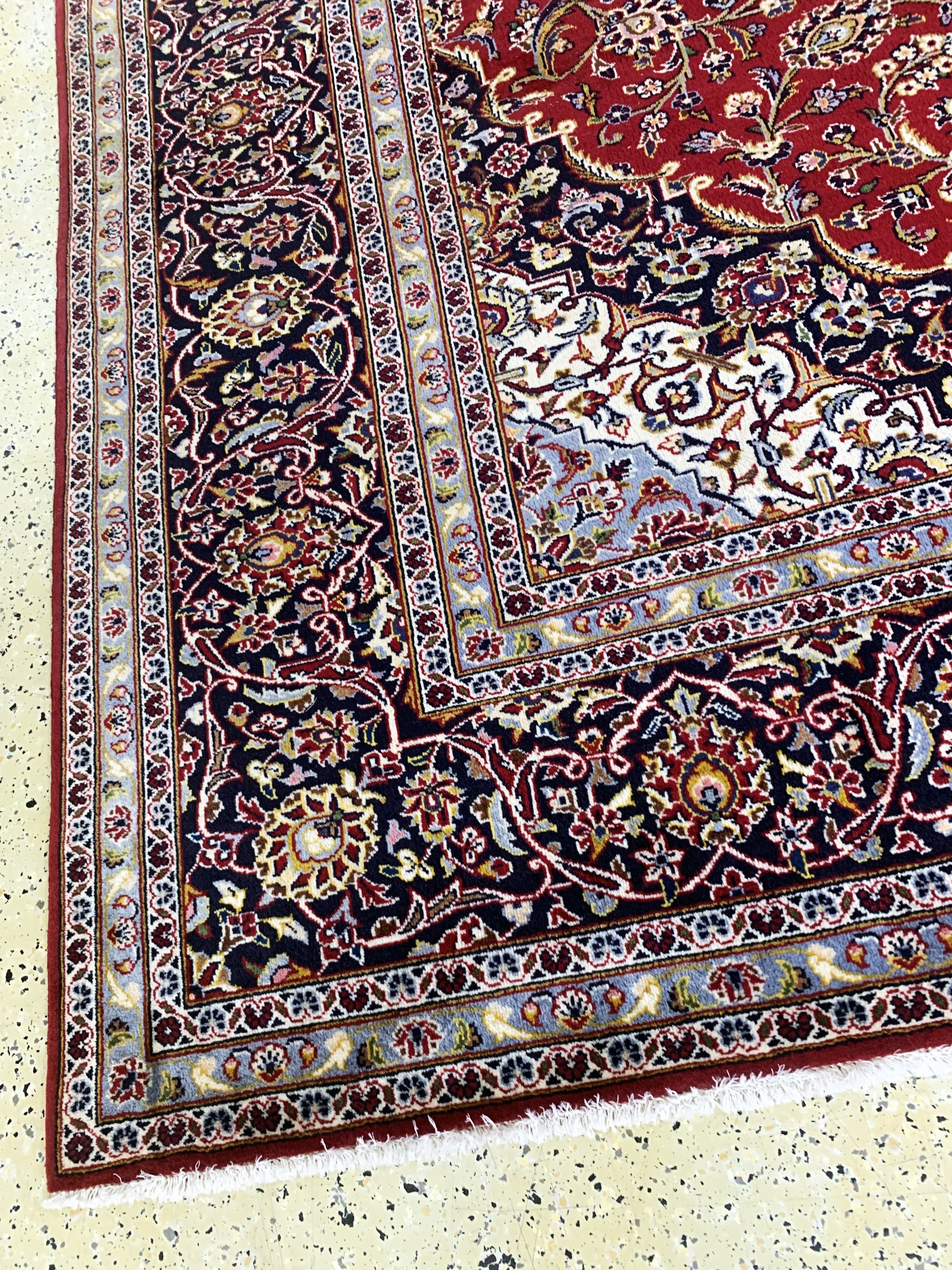 Detail g: Keschan, Persien, Ende 20.Jhd, Wolle auf Baumwolle, ca. 396 x 298 cm, EHZ: 2