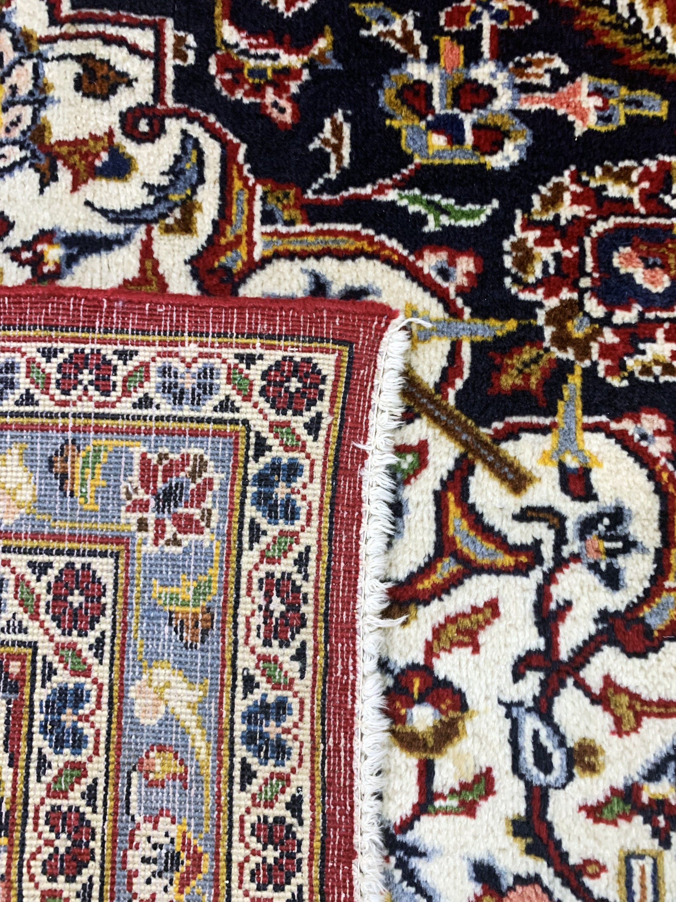 Detail i: Keschan, Persien, Ende 20.Jhd, Wolle auf Baumwolle, ca. 396 x 298 cm, EHZ: 2