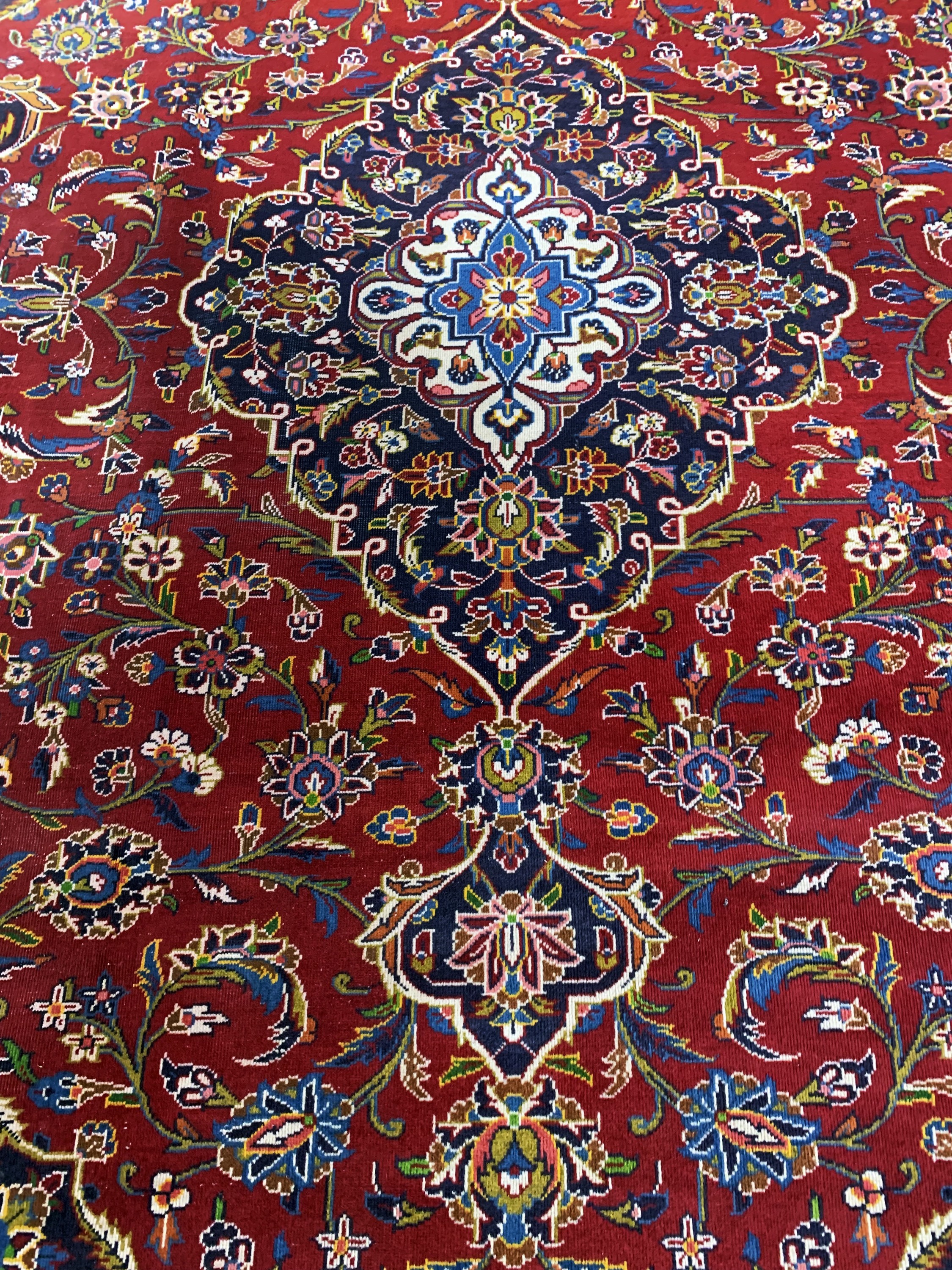 Detail h: Keschan, Persien, Ende 20.Jhd, Wolle auf Baumwolle, ca. 339 x 246 cm, EHZ: 2-3