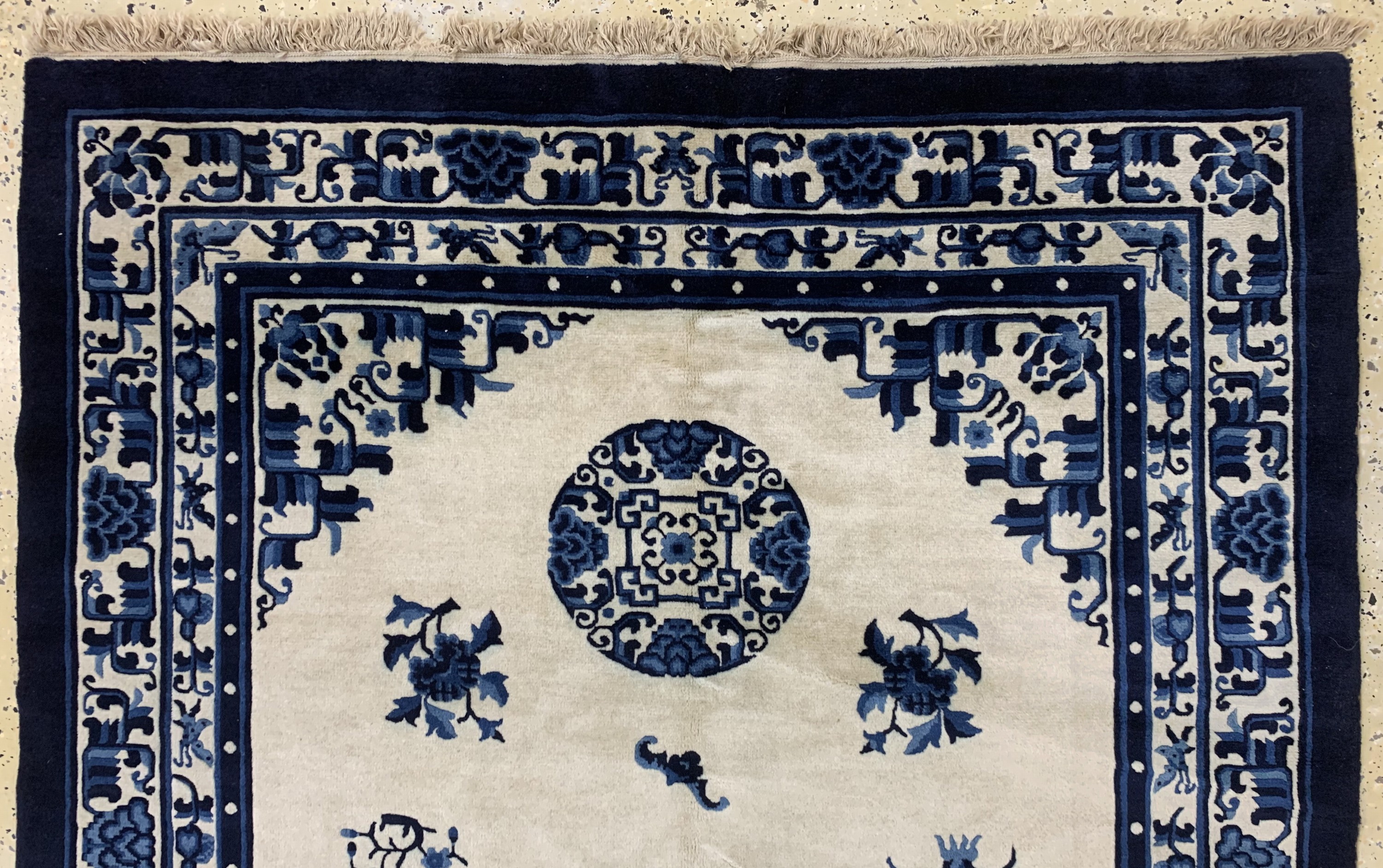 Detail a: Antique finished, China, Ende 20.Jhd., Wolle auf Baumwolle, ca. 200 x 136 cm, EHZ: 2