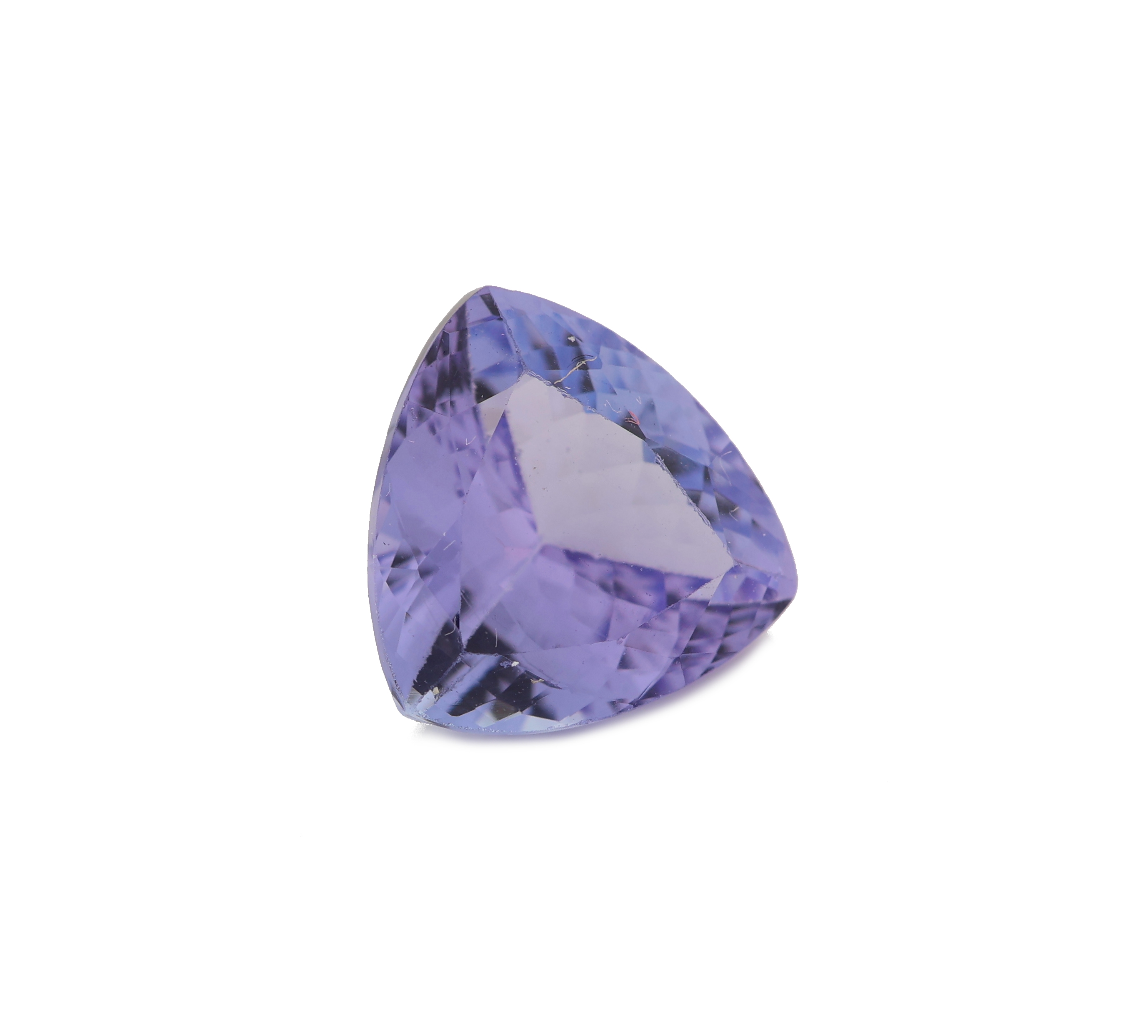 Detail a: Loser Tansanit, ca. 1.81 ct, facett. Triangel
