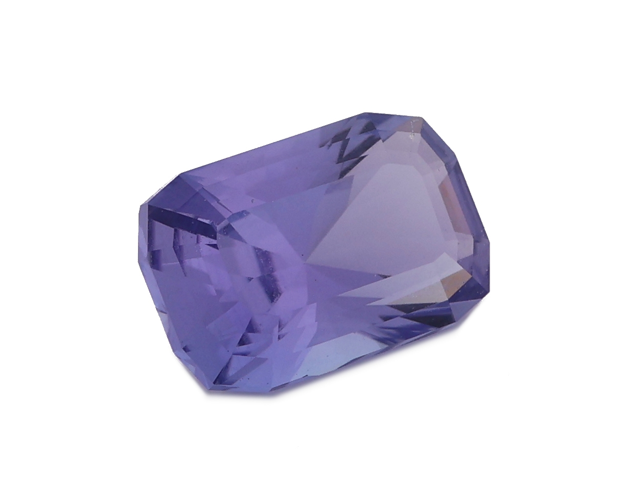 Detail a: Loser Tansanit, ca. 1.82 ct, Kissenschliff