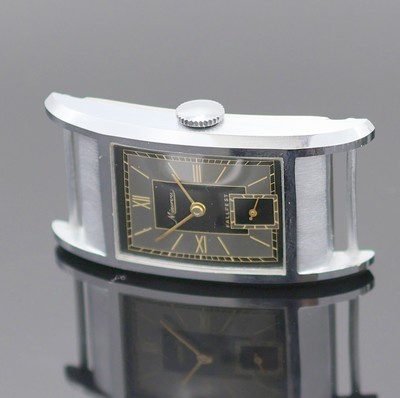 26975417a - MINERVA und REVUE 2 rechteckige Armbanduhren, Schweiz um 1950/1960, Handaufzug, 1) ...