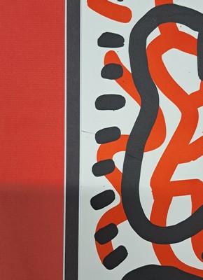 26975428n - Keith Haring, 1958-1990, Lithografie, Blatt 3 aus der Serie ´Ludo´, 1985, Ed. hors de ...