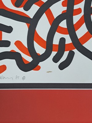 26975428o - Keith Haring, 1958-1990, Lithografie, Blatt 3 aus der Serie ´Ludo´, 1985, Ed. hors de ...