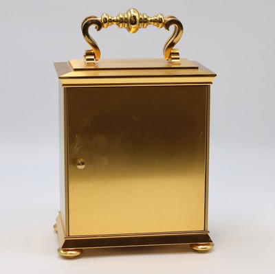 26975440c - CONCORD hochwertige 8-Tage-Tischuhr mit 1/2- Stunden-Schlag im vergoldeten Gehäuse, ...