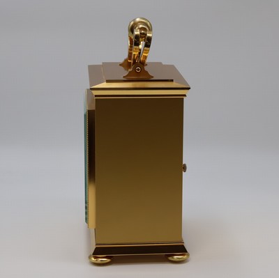 26975440d - CONCORD hochwertige 8-Tage-Tischuhr mit 1/2- Stunden-Schlag im vergoldeten Gehäuse, ...