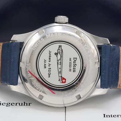 26975445c - DUFEAU Armbanduhr JU 52 Referenz J222-55, Schweiz verk. lt. beil. Pap. 12/1997, ...