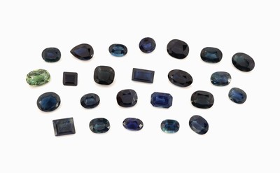 Image 26975474 - Lot lose Saphire, zus. ca. 17.32 ct, versch. Schliffformen, Größen und ...