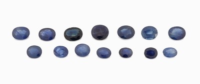 Image 26975477 - Lot lose Saphire, zus. ca. 15.36 ct, ovalfacett. in versch. Größen und ...