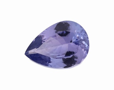 Image 26975494 - Loser Tansanit, ca. 2.33 ct, facett. Tropfen, ca. 7.6 x 10.8 x 4.2 mm Schätzpreis: ...