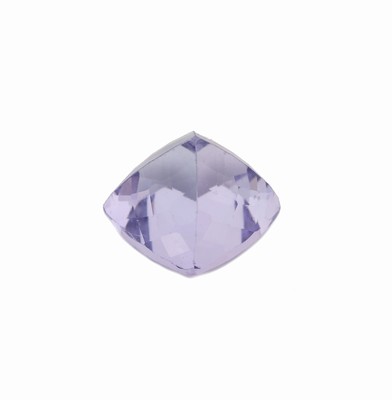 26975498b - Loser Tansanit, ca. 1.59 ct, ca. 6.1 x 6.1 x 5.1 mm Kissenschliff Schätzpreis: 420, ...