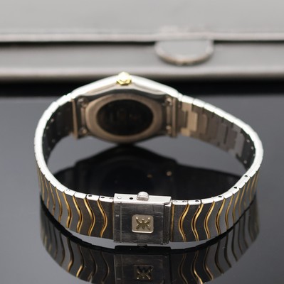 26975556b - EBEL Classic Wave Damenarmbanduhr in Stahl/Gold, Schweiz um 1990, quartz, 2-tlg. Geh., ...