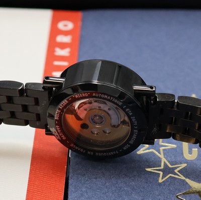 26975557e - ALAIN SILBERSTEIN Mikro limitierte Damenarmbanduhr in Stahl, Schweiz lt. orig. Papier ...