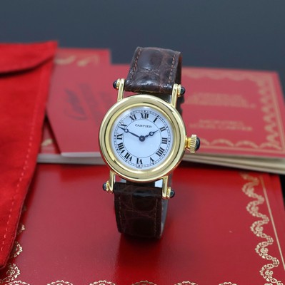 Image 26975558 - CARTIER Diabolo Damenarmbanduhr Referenz 1440 in GG 750/000, Schweiz lt. orig. Papier ...