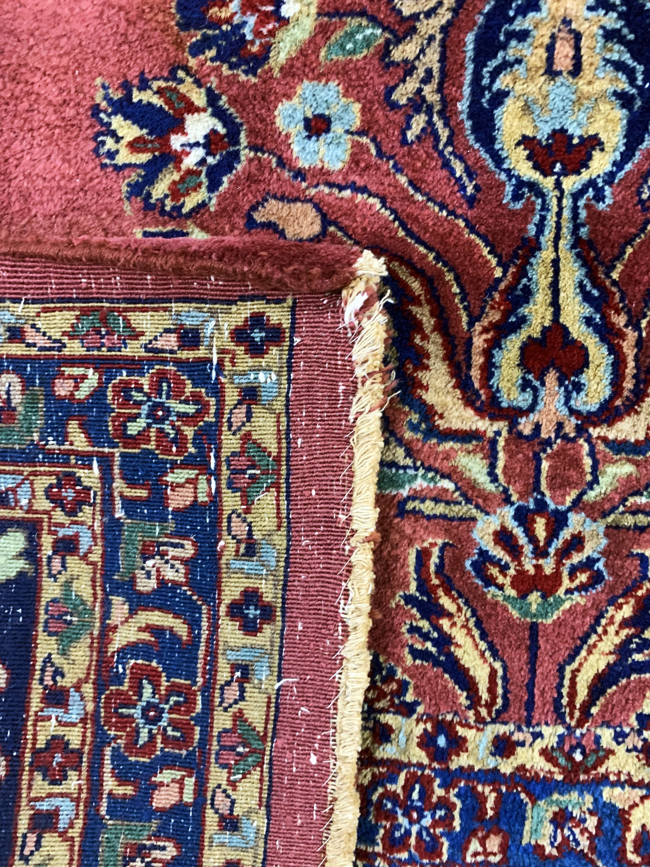 Detail i: Sarogh Kork fein, Indien, Mitte 20.Jhd, Korkwolle auf Baumwolle, ca. 300 x 245 cm, gereinigt, EHZ: 1-2