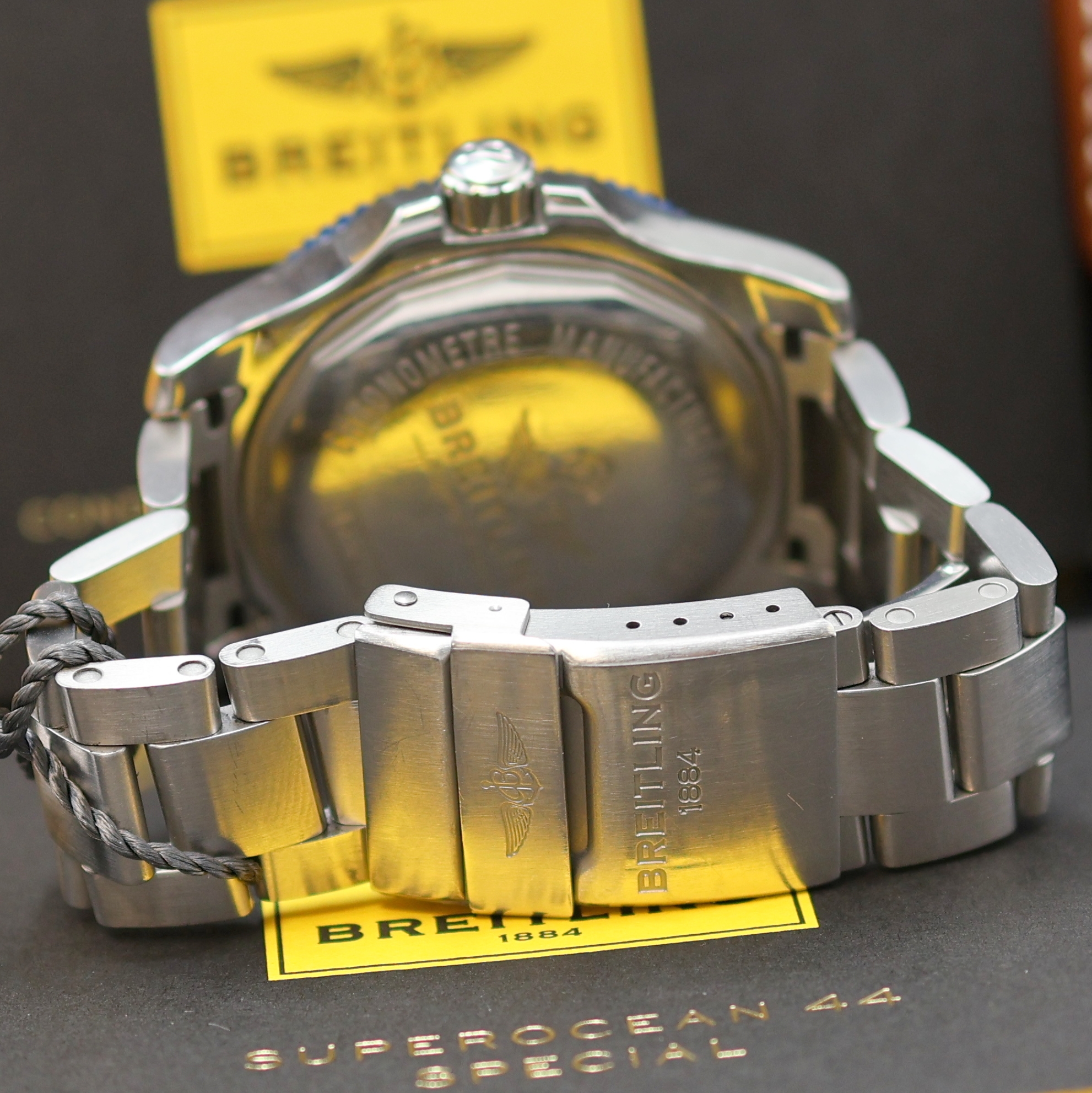 Detail c: BREITLING Superocean Herrenarmbanduhr in Referenz Y17393, Schweiz verk. lt. Pap. 09/2018, Automatik, Edelstahlgeh. inkl. orig. Stahlband m. ...