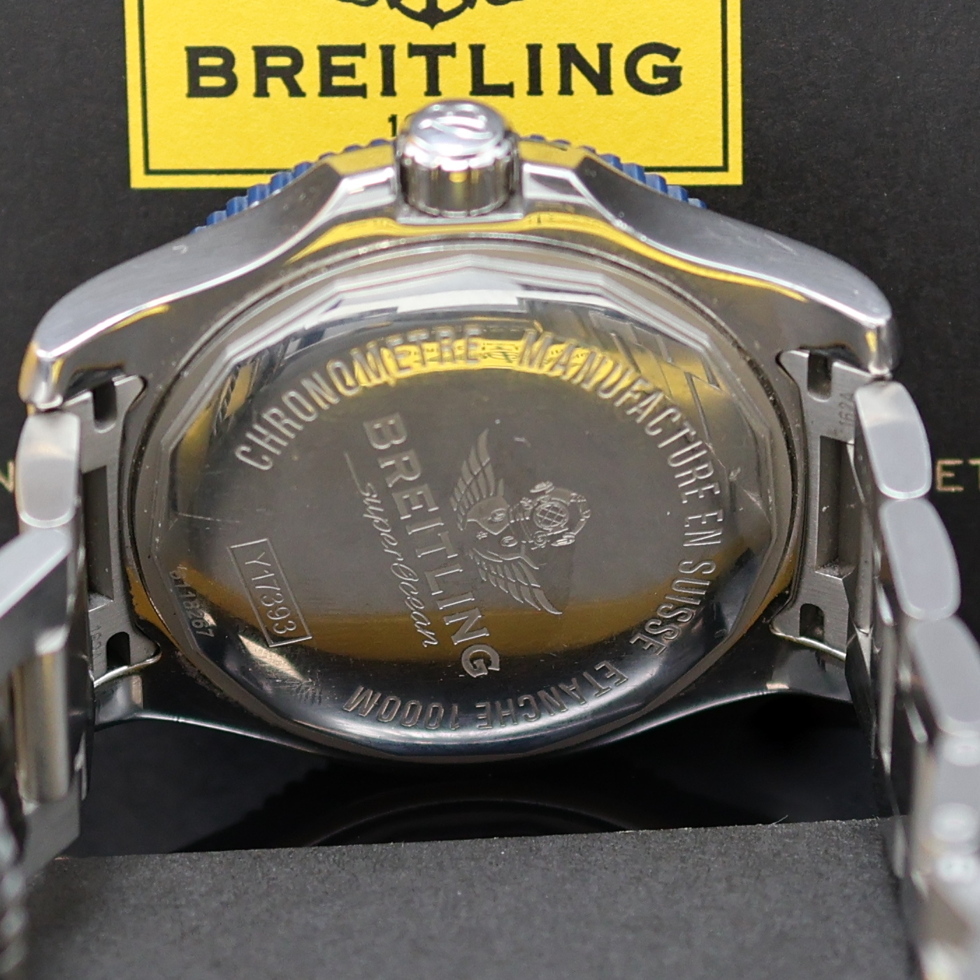 Detail f: BREITLING Superocean Herrenarmbanduhr in Referenz Y17393, Schweiz verk. lt. Pap. 09/2018, Automatik, Edelstahlgeh. inkl. orig. Stahlband m. ...