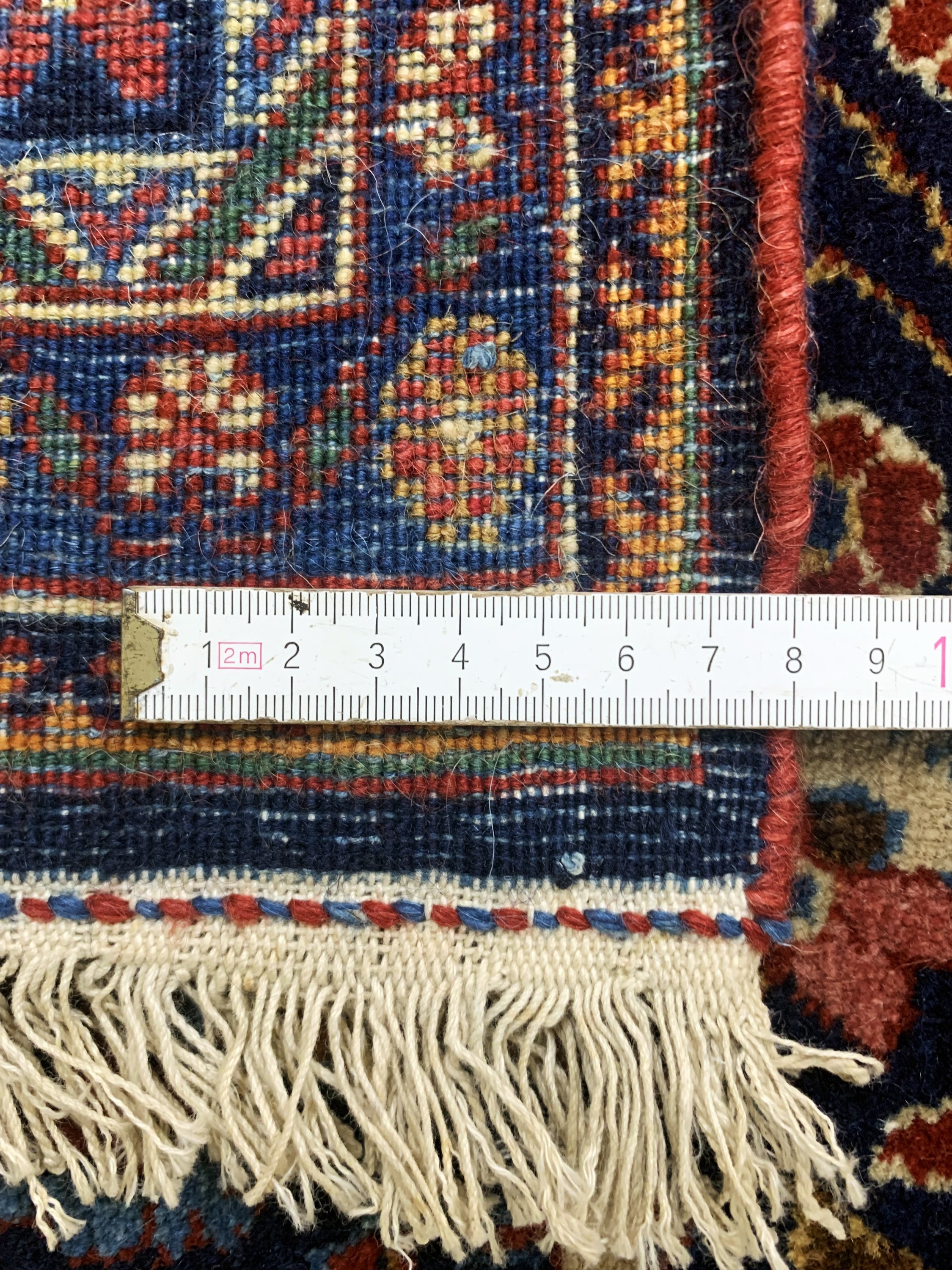 Detail g: Keschan Kork alt, Persien, Anfang 20.Jhd, Korkwolle auf Baumwolle, ca. 208 x 135 cm, EHZ: 2, (kleine Florfehlstelle)