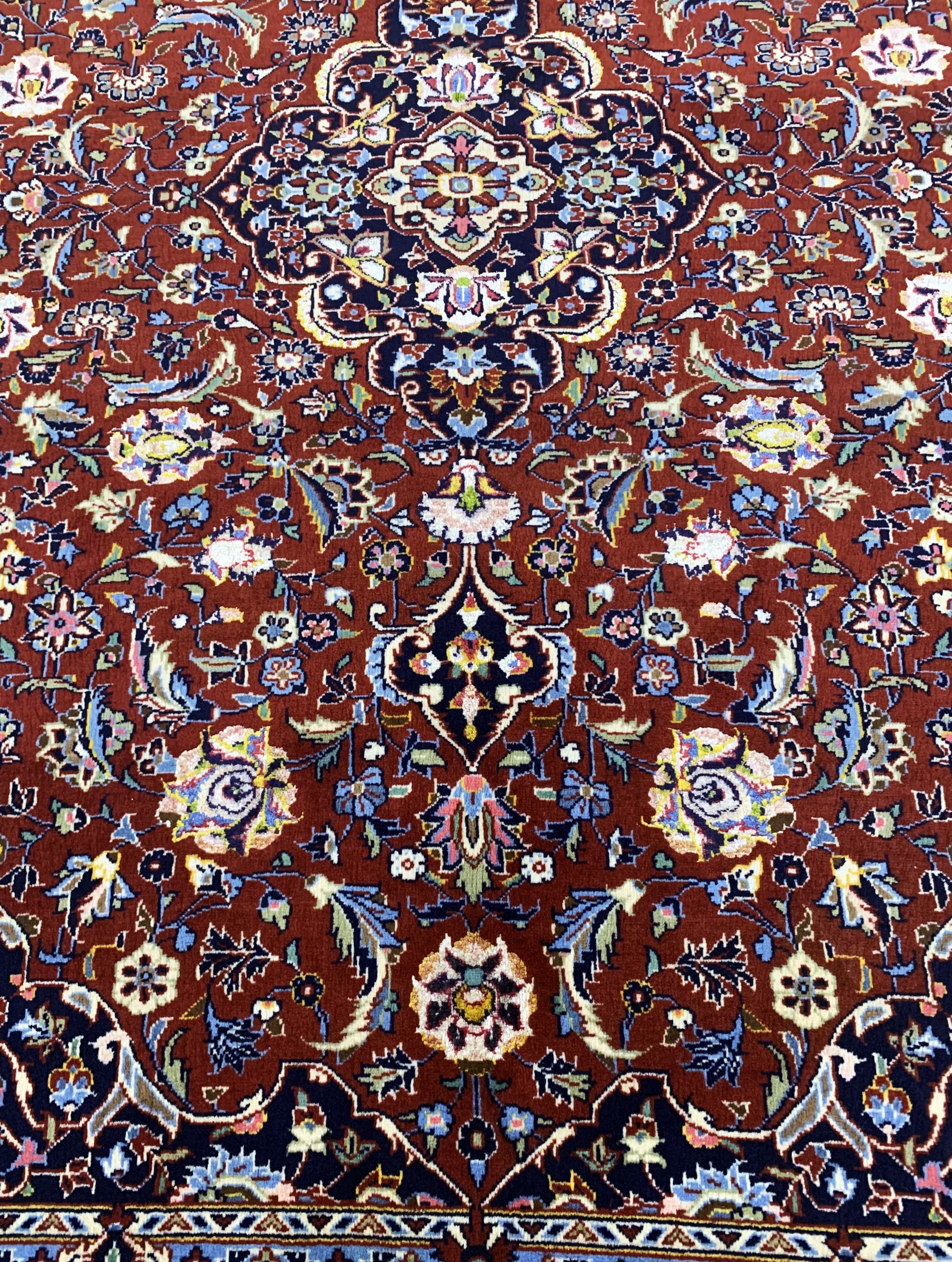 Detail f: Keschan Kork fein, Persien, Mitte 20.Jhd, Korkwolle mit Seide, ca. 209 x 142 cm, nahezu neuwertig