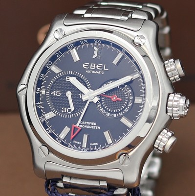26975607a - EBEL 1911 BTR GMT Armbandchronograph Chronometer Referenz 9240L70, Schweiz verk. lt. ...
