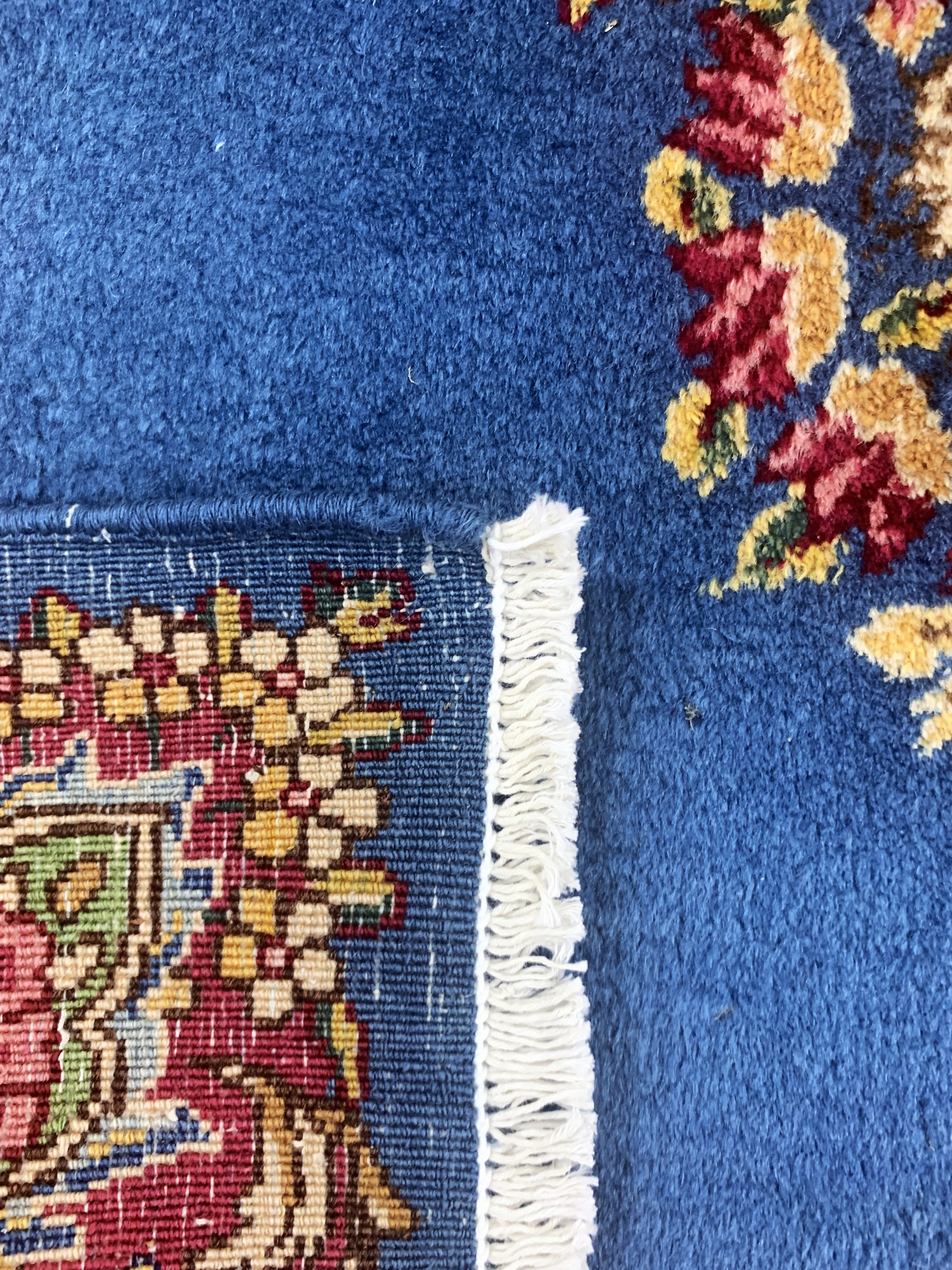 Detail d: Kerman"Lawar"fein, Persien, Mitte 20.Jhd, Korkwolle auf Baumwolle, ca. 143 x 92 cm, gereinigt, EHZ: 1-2