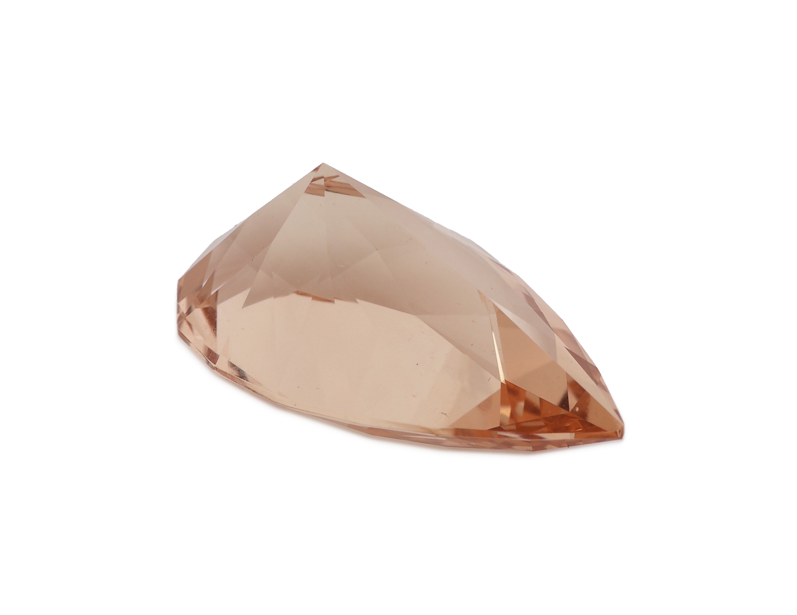 Detail a: Loser Imperial Topas, ca. 22.05 ct, facett. Tropfen, ca. 23.80 x 14.15 x 11.10 mm