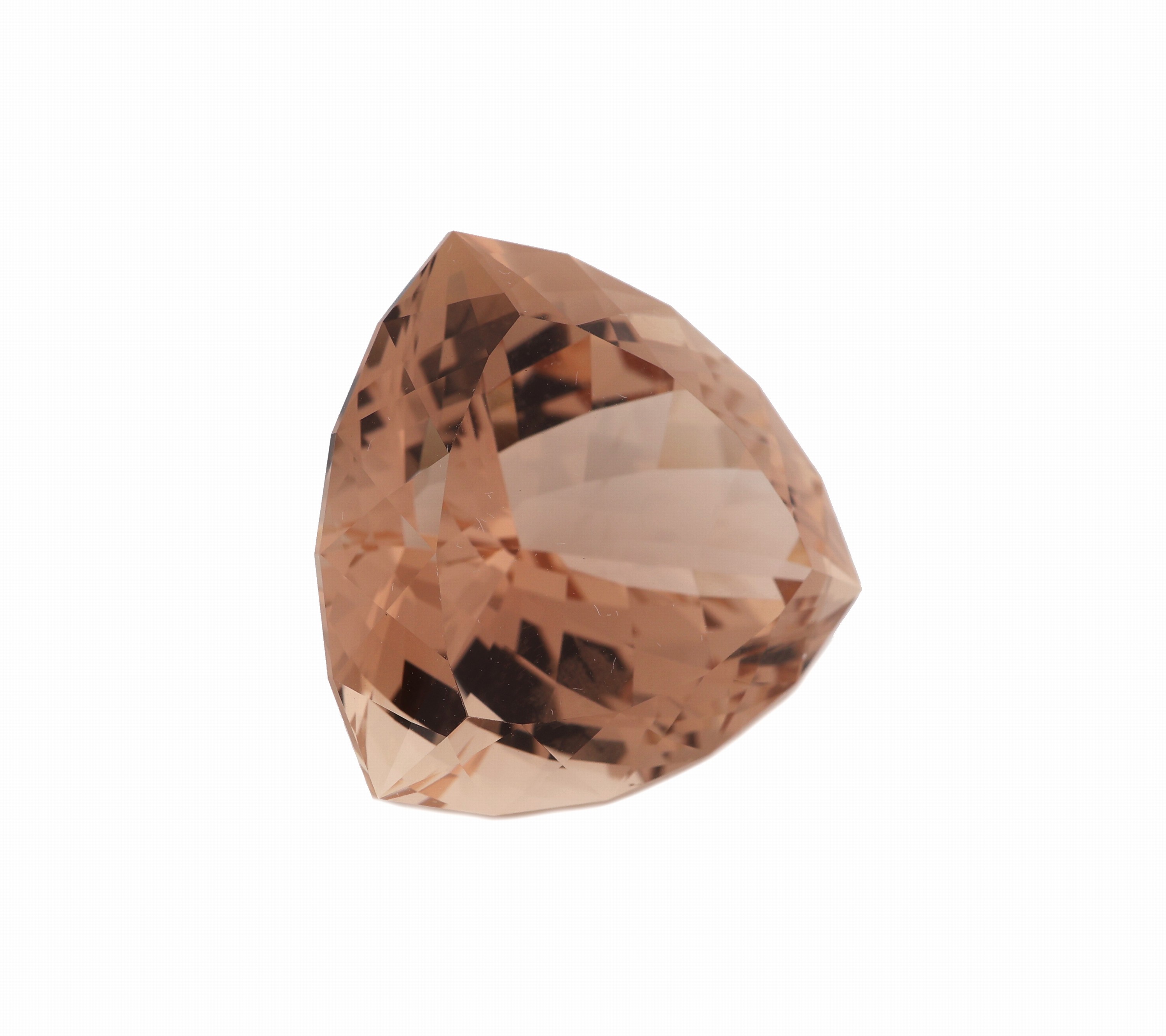 Detail a: Loser Imperial Topas, ca. 32.0 ct, Trillion Schliff, ca. 20.0 x 20.0 x 12.71 mm