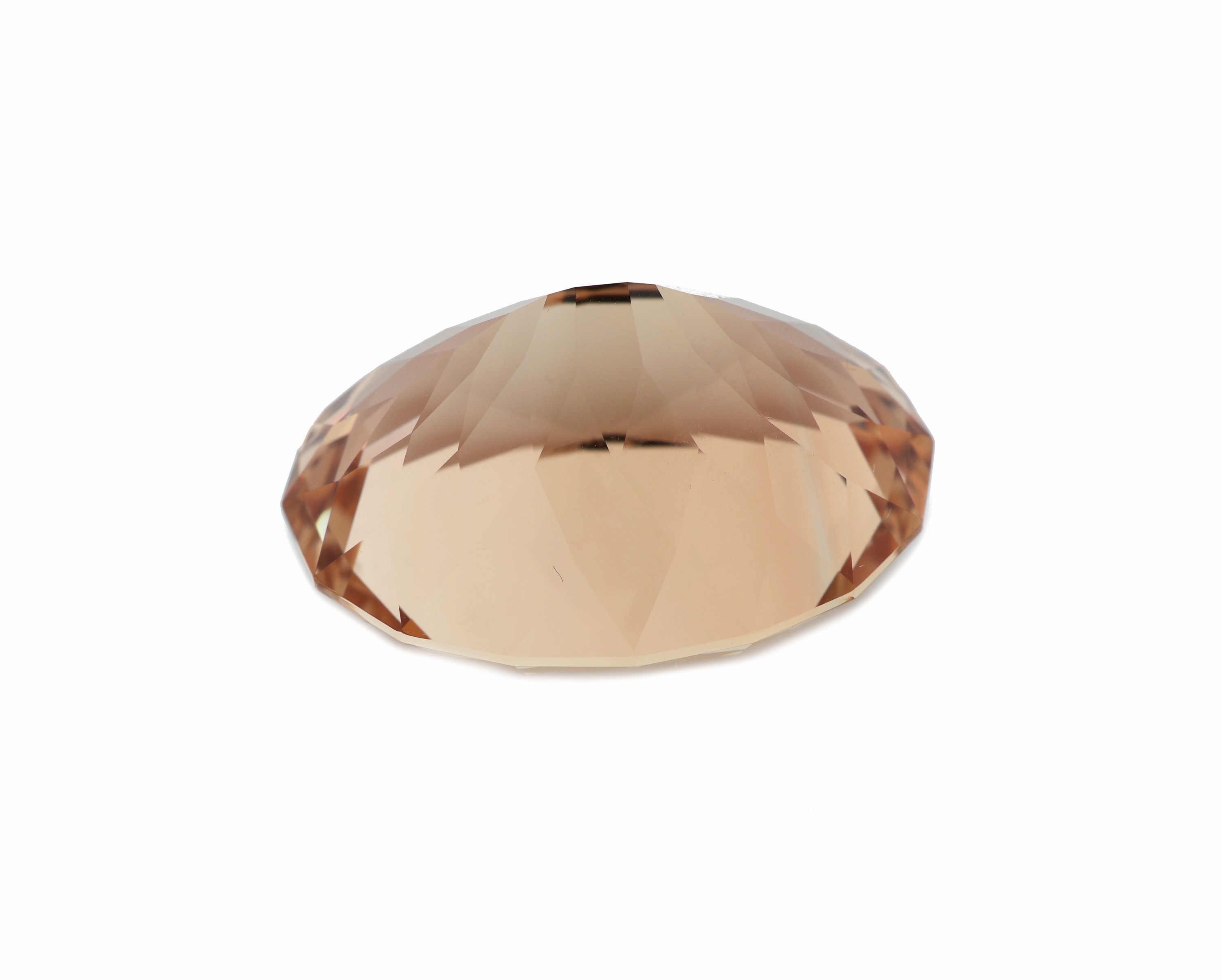 Detail b: Loser Imperial Topas, ca. 41.0 ct, oval- facett., ca. 24.00 x 18.00 x 13.40 mm