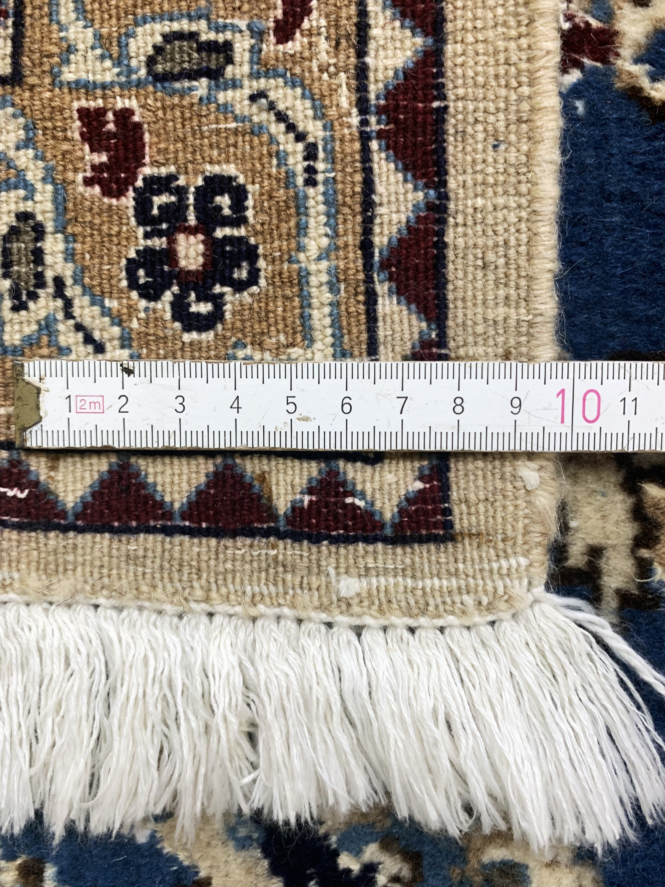Detail i: Nain fein(9 La), Persien, Ende 20.Jhd, Wolle mit Seide, ca. 325 x 214 cm, gereinigt, EHZ: 2