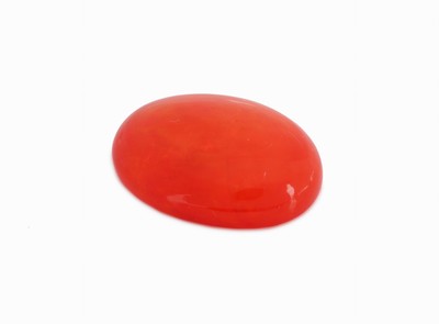 Image 26975802 - Loser roter Opal, ca. 11.39 ct, ovaler Cabochon, ca. 21.59 x 15.56 x 6.21 mm ...