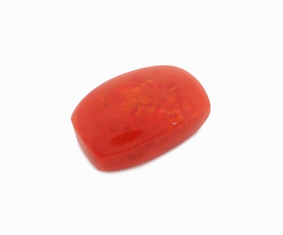 Image 26975832 - Loser roter Opal, ca. 17.03 ct, kissenförm. Cabochon, ca. 21.09 x 14.12 x 9.24 mm ...