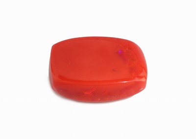26975832b - Loser roter Opal, ca. 17.03 ct, kissenförm. Cabochon, ca. 21.09 x 14.12 x 9.24 mm ...