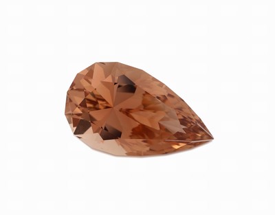 Image 26975853 - Loser Imperial Topas, ca. 32.90 ct, facett. Tropfen, ca. 27.92 x 16.08 x 12.02 mm ...