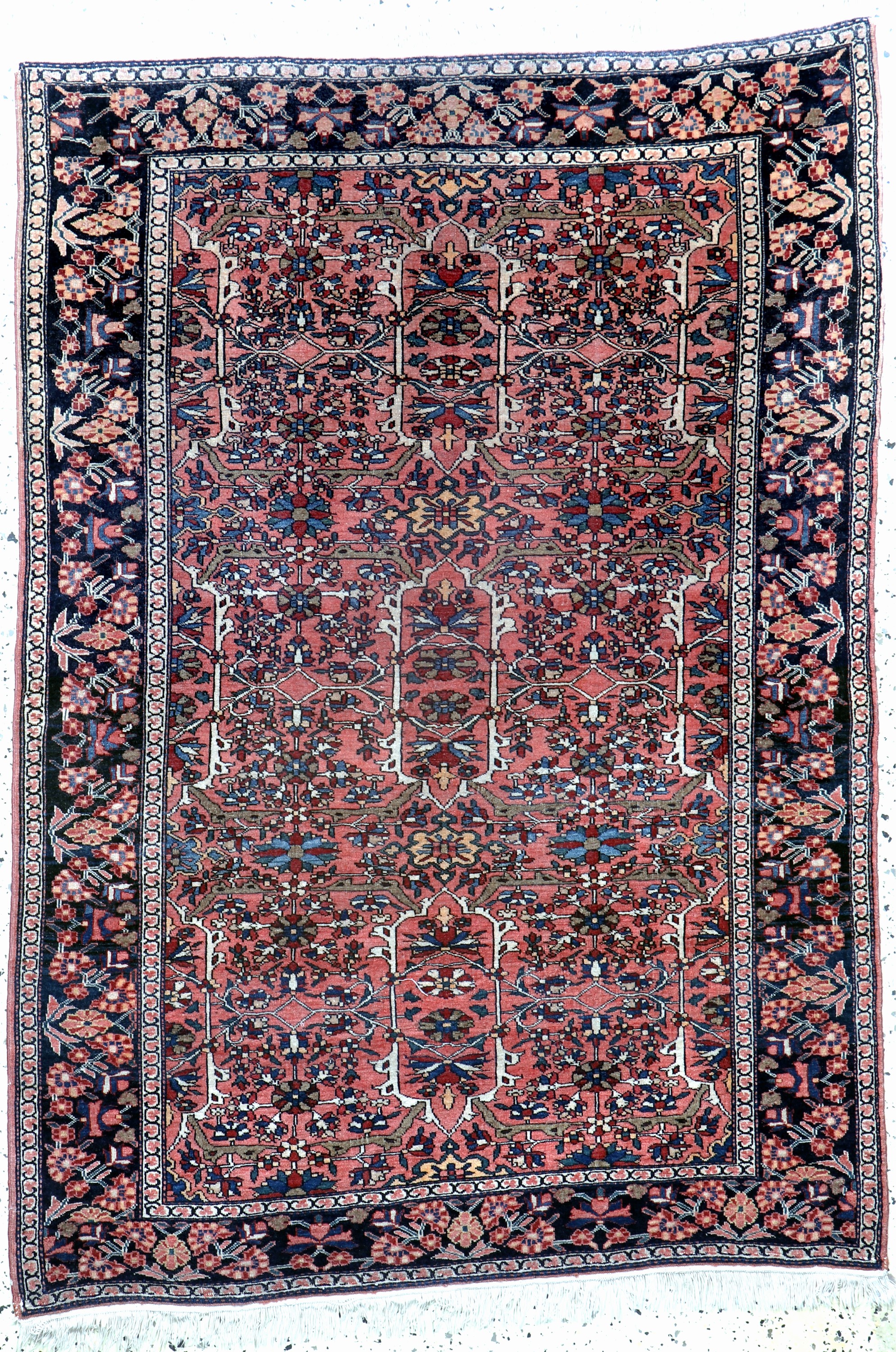 Antiker Farahan, Persien, um 1900, Wolle auf Baumwolle, ca. 150 x 105 cm, EHZ: 2, (Abschlüsse restauriert)
