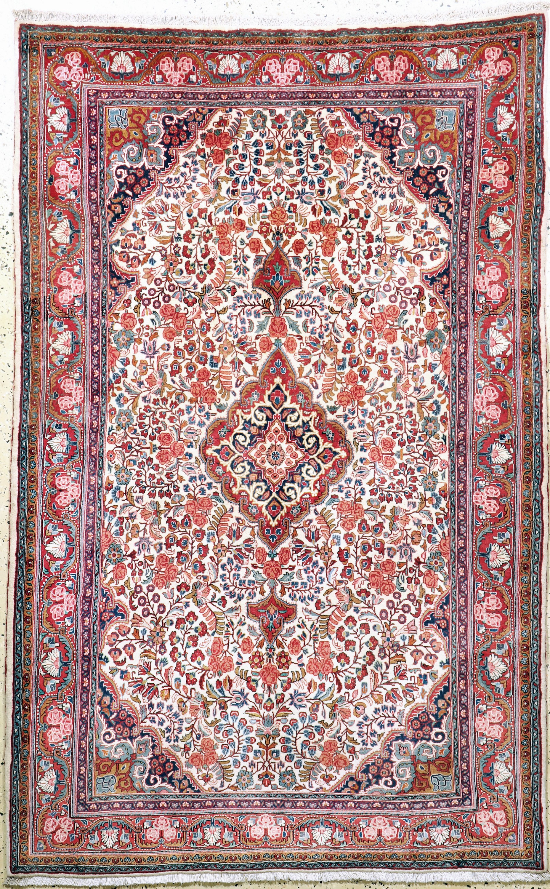 Ghiasabad Kork fein, Persien, Mitte 20.Jhd,Korkwolle auf Baumwolle, ca. 214 x 136 cm, EHZ: 1-2