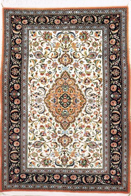 Image Ghom Kork, Persien, Ende 20.Jhd, Korkwolle auf Baumwolle, ca. 150 x 107 cm, EHZ: 1-2