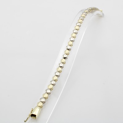 Image 26976199 - Armband, GG 585/000, runde Glieder, Kasten- schl. m. Sicherheitsacht, L. ca. 19 cm