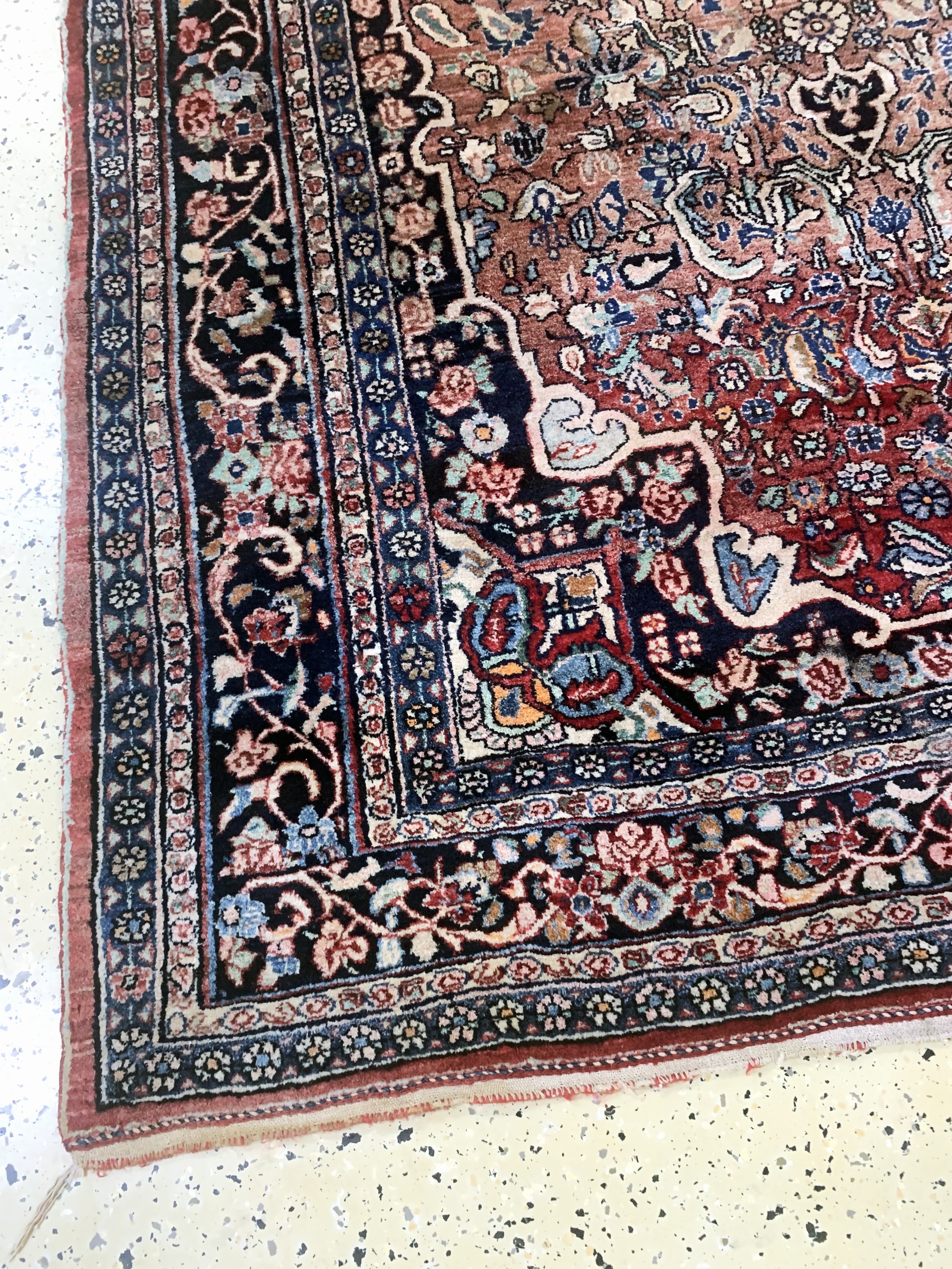 Detail b: Bidjar alt, Persien, Mitte 20.Jhd, Wolle auf Baumwolle, ca. 248 x 163 cm, EHZ: 2