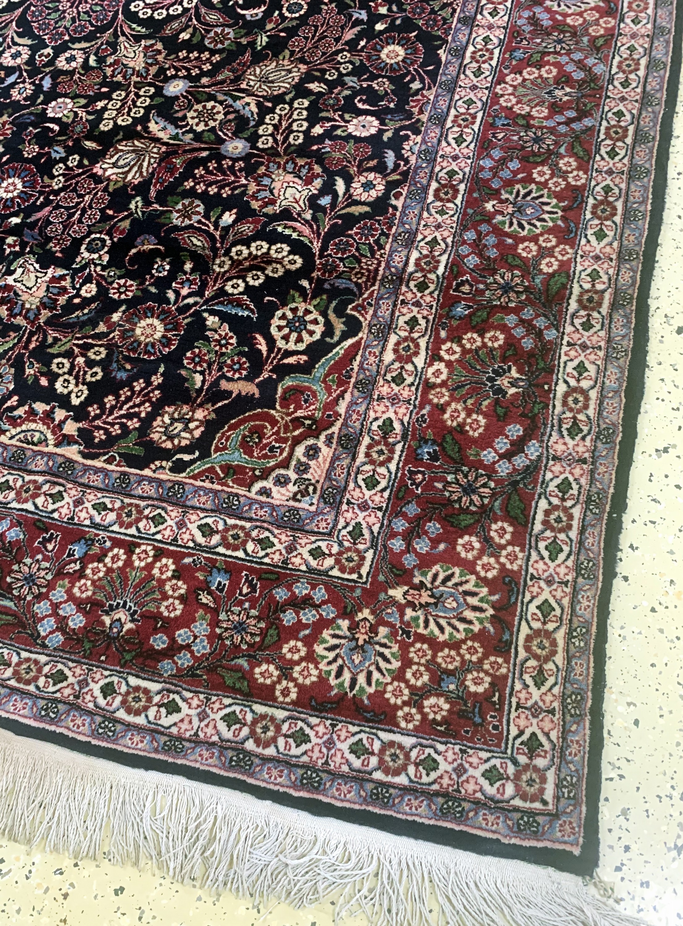 Detail a: Sarogh, Persien, Mitte 20.Jhd., Wolle auf Baumwolle, ca. 303 x 206 cm, EHZ: 2, reinigungsbedürftig