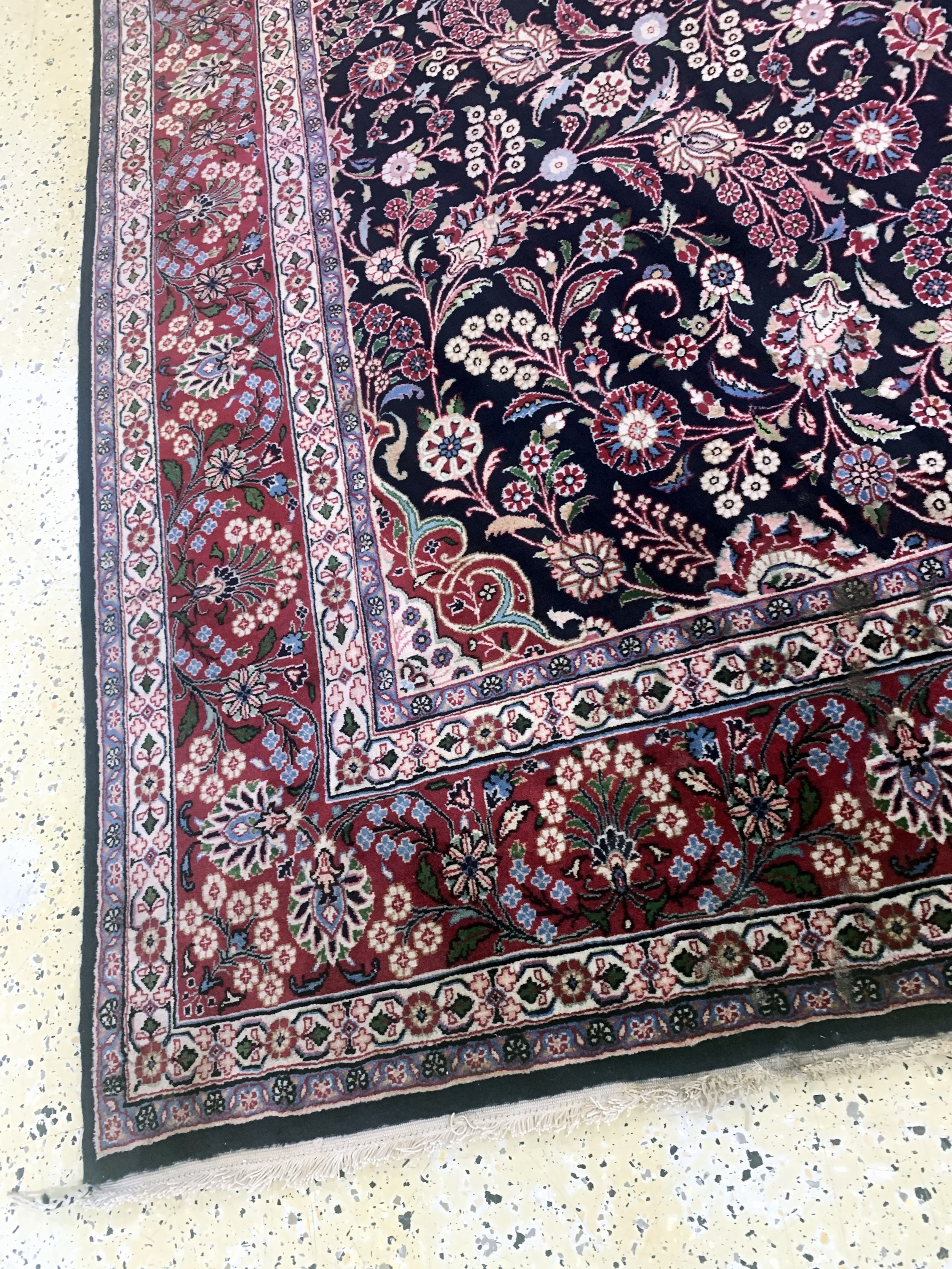 Detail g: Sarogh, Persien, Mitte 20.Jhd., Wolle auf Baumwolle, ca. 303 x 206 cm, EHZ: 2, reinigungsbedürftig