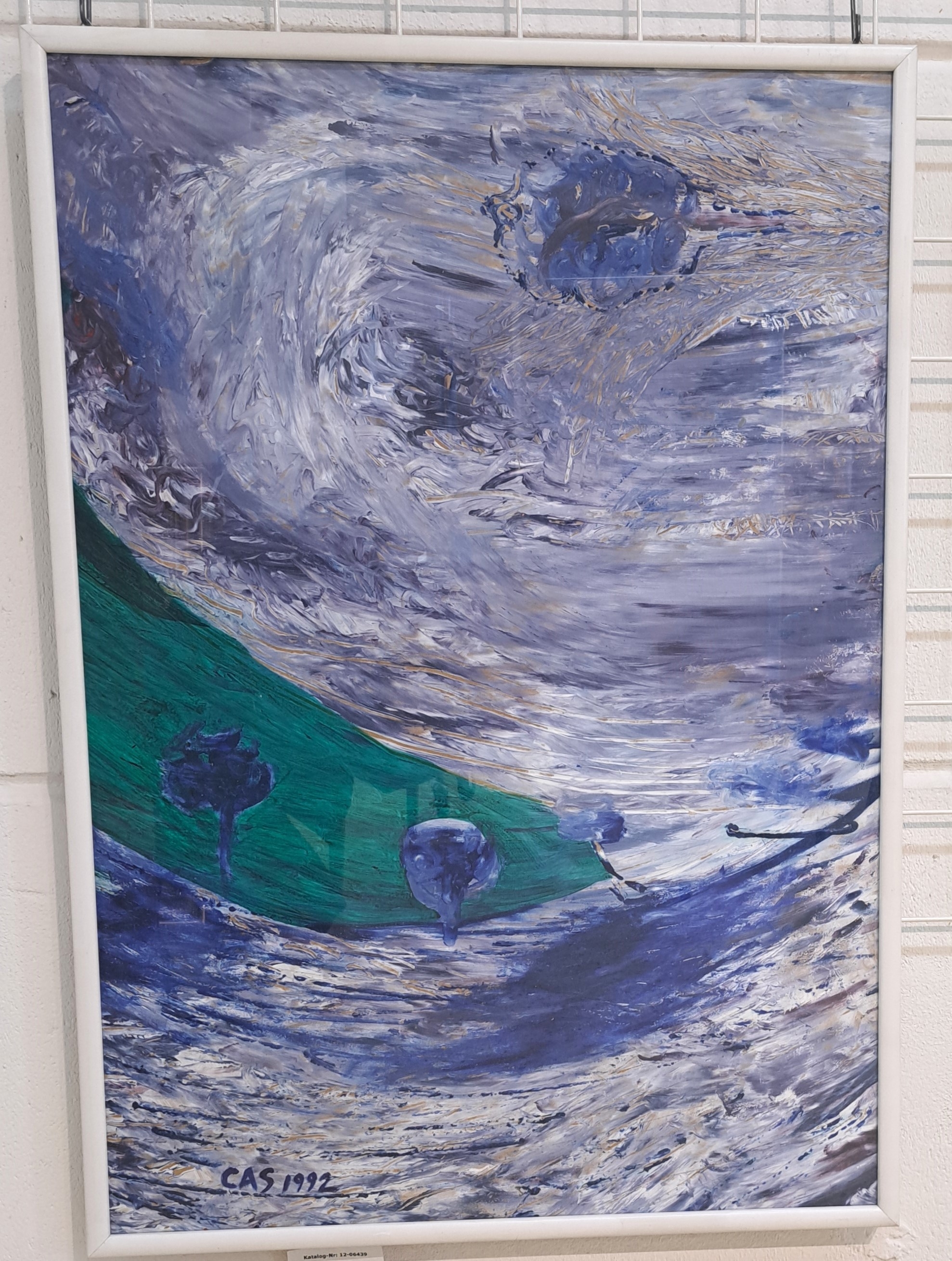 Detail a: Cas (Cassie) Snelgar, geb. 1970 Johannesburg/ Südafrika, Force of Nature, Öl und Mischtechnik auf Malkarton, sign. und dat. 92, ca. 98x78cm, u.Gl., ...