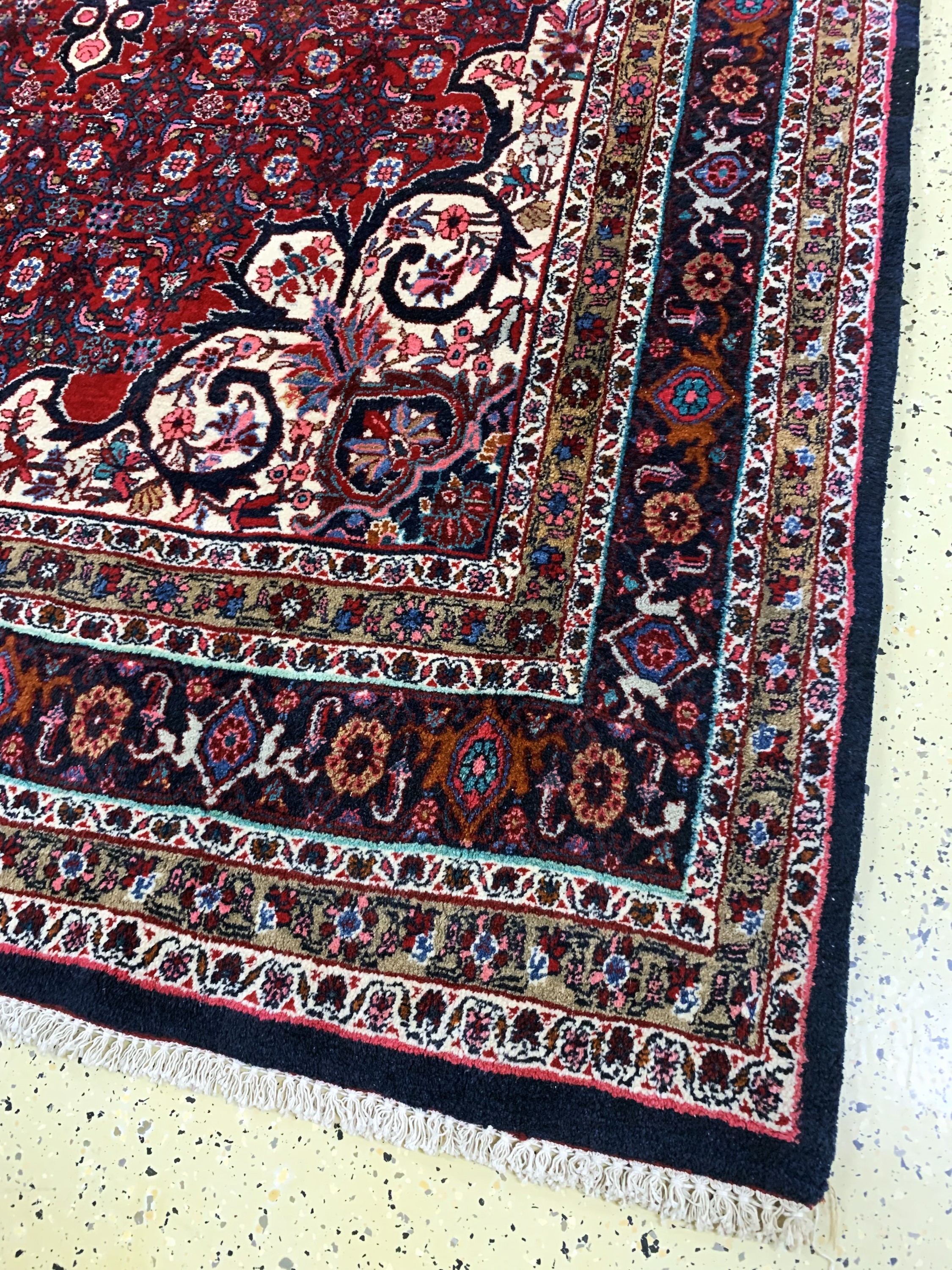 Detail a: Bidjar alt, Persien, Mitte 20.Jhd, Wolle auf Baumwolle, ca. 345 x 205 cm, gereinigt, EHZ: 1-2