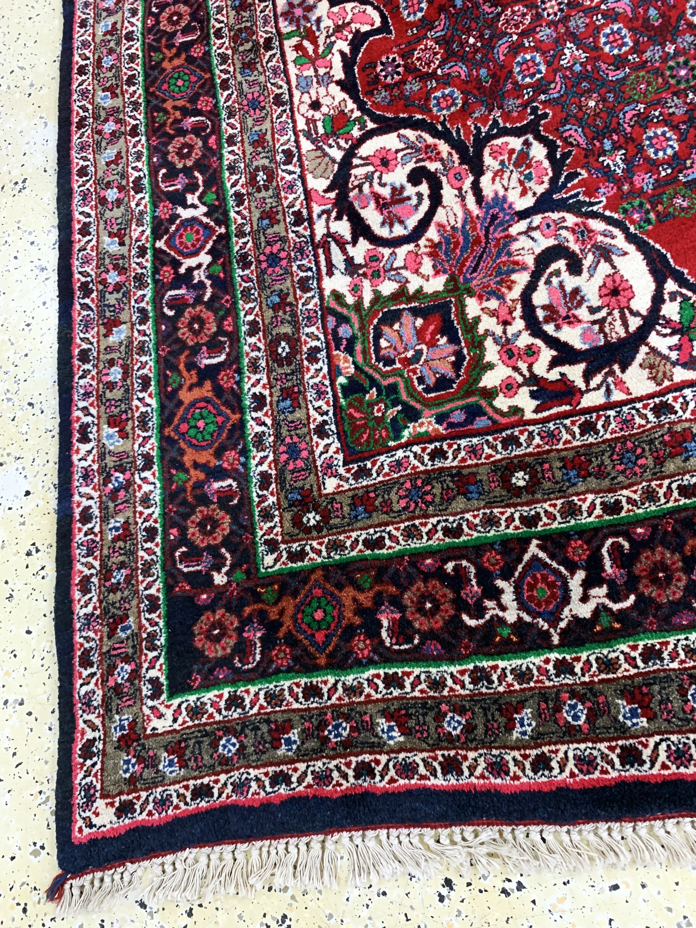 Detail g: Bidjar alt, Persien, Mitte 20.Jhd, Wolle auf Baumwolle, ca. 345 x 205 cm, gereinigt, EHZ: 1-2