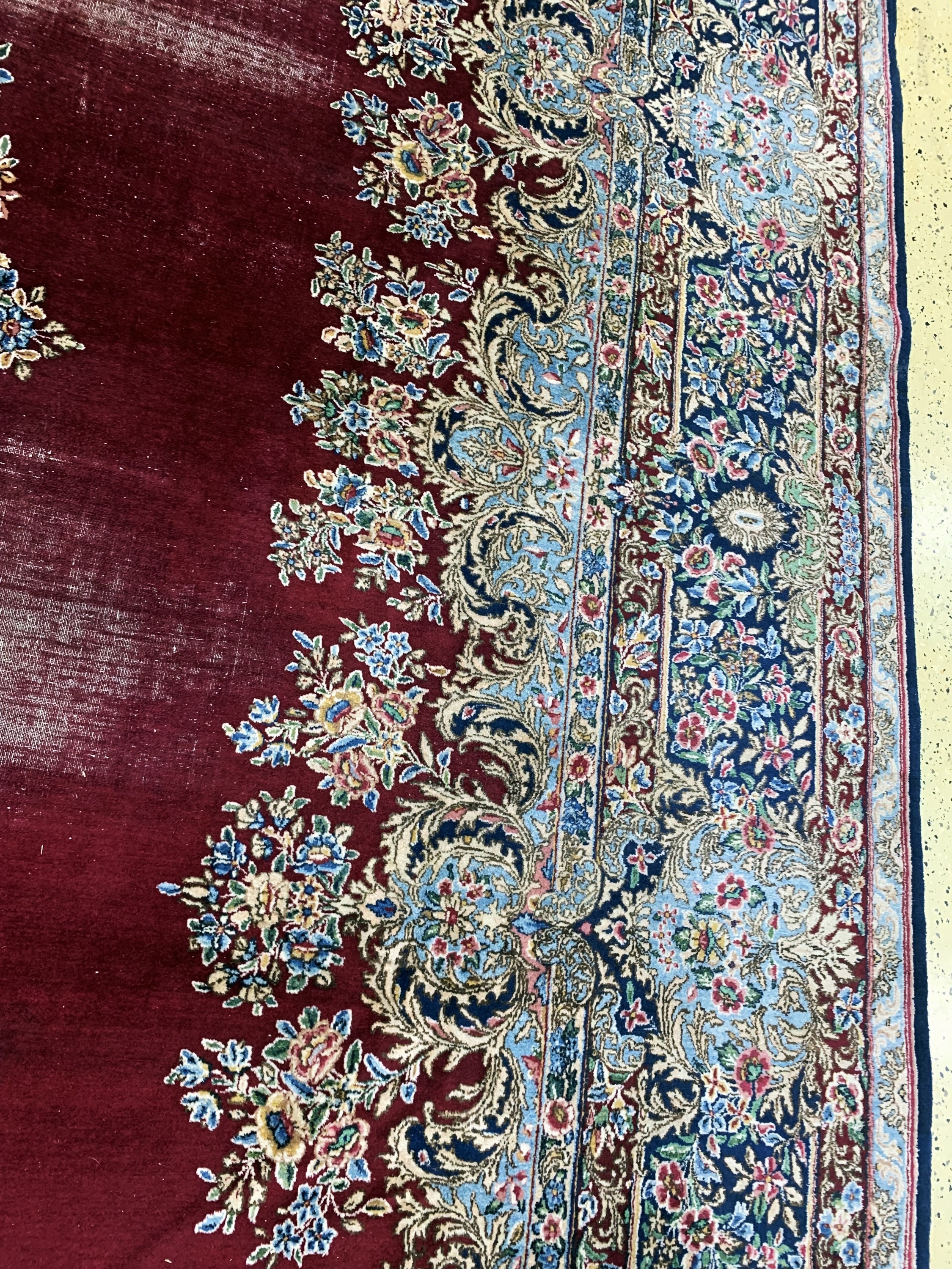 Detail f: Kerman"Lawar"alt, Persien, Anfang 20.Jhd, Wolle auf Baumwolle, ca. 500 x 360 cm, EHZ: 4