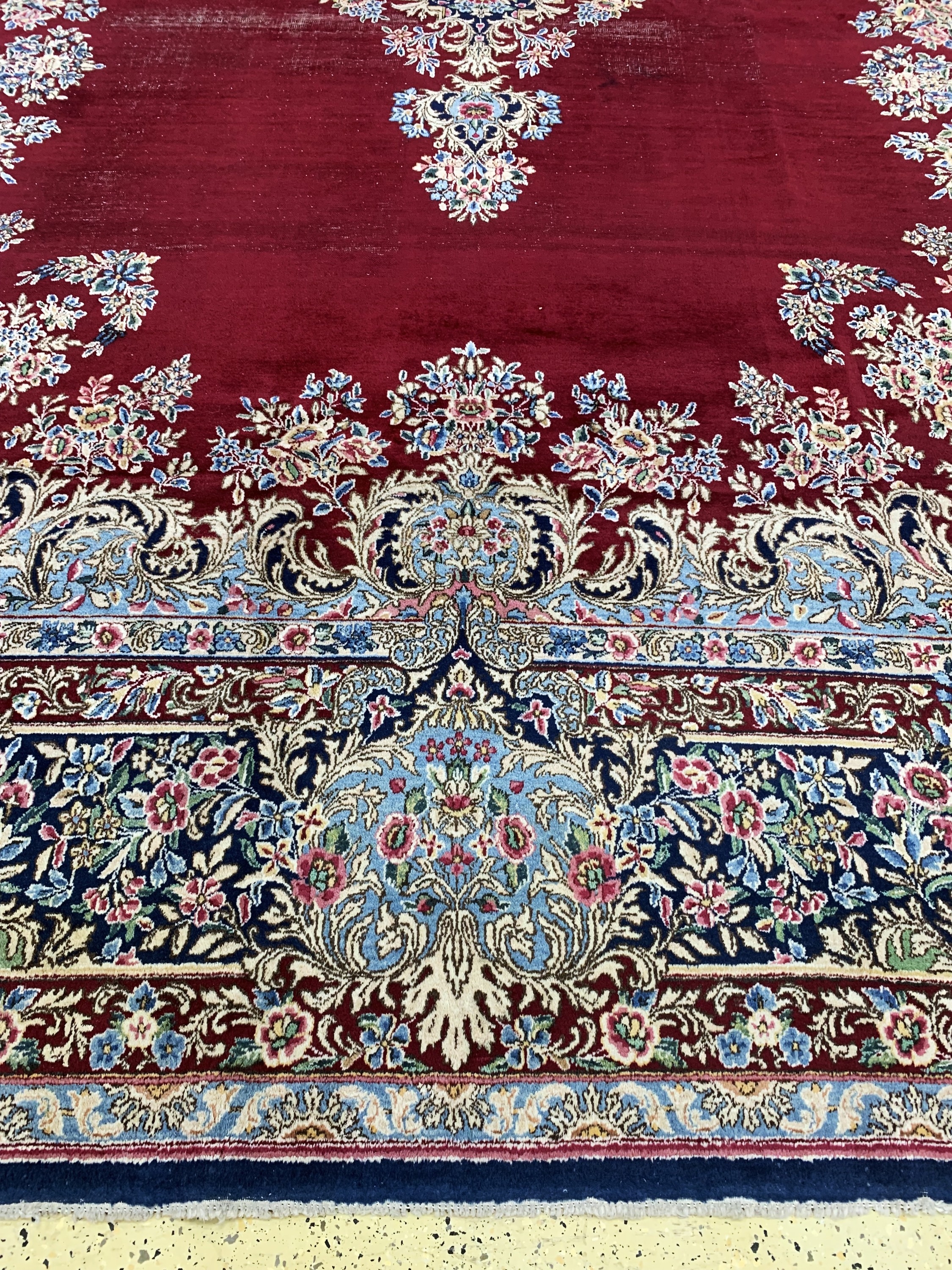 Detail h: Kerman"Lawar"alt, Persien, Anfang 20.Jhd, Wolle auf Baumwolle, ca. 500 x 360 cm, EHZ: 4