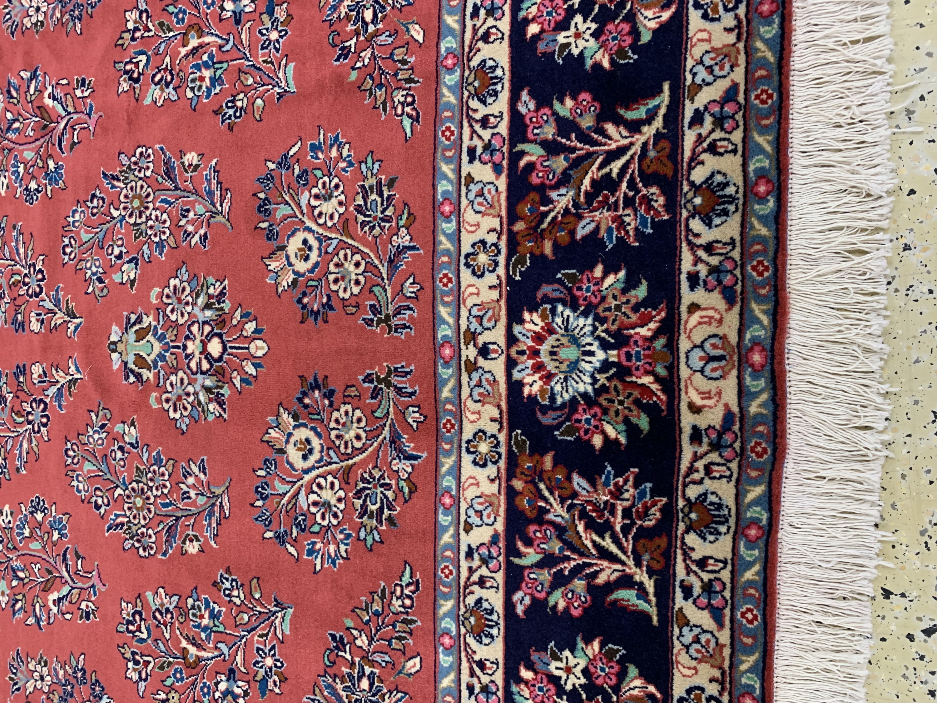 Detail f: Sarogh Kork fein, Persien, Ende 20.Jhd, Korkwolle auf Baumwolle, ca. 300 x 210 cm, nahezu neuwertig