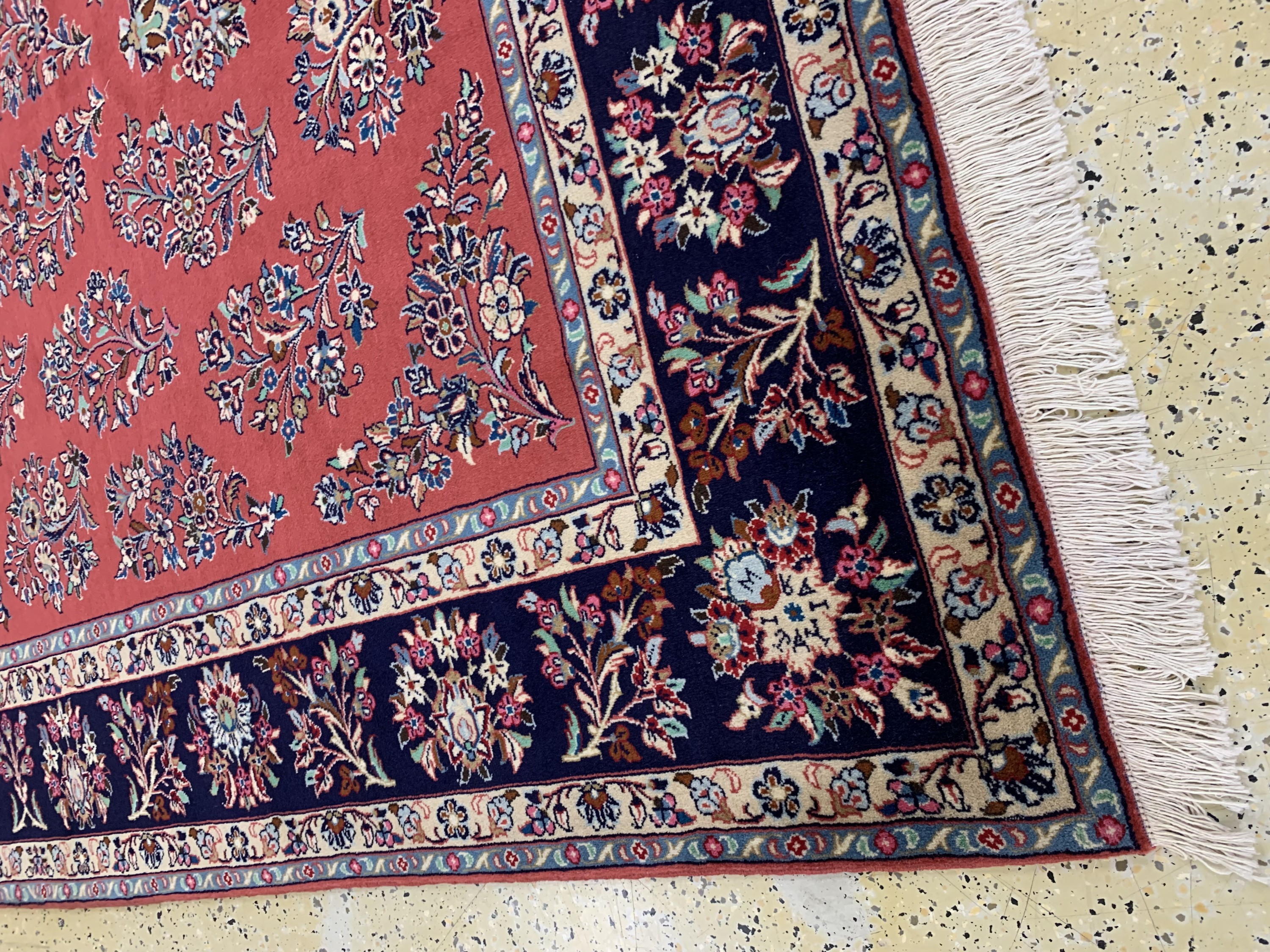 Detail g: Sarogh Kork fein, Persien, Ende 20.Jhd, Korkwolle auf Baumwolle, ca. 300 x 210 cm, nahezu neuwertig