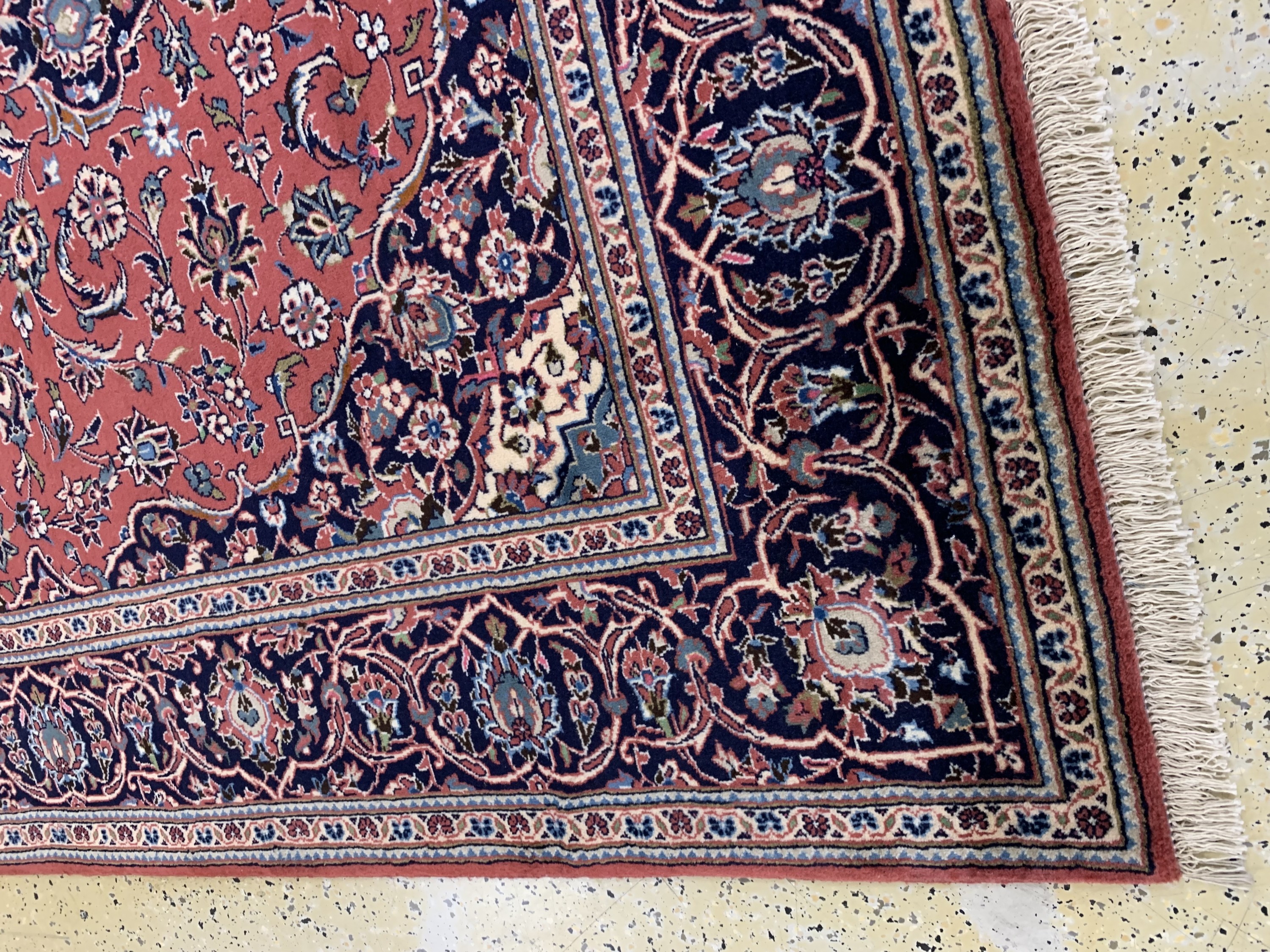 Detail g: Keschan, Persien, Ende 20.Jhd, Wolle auf Baumwolle, ca. 300 x 195 cm, nahezu neuwertig